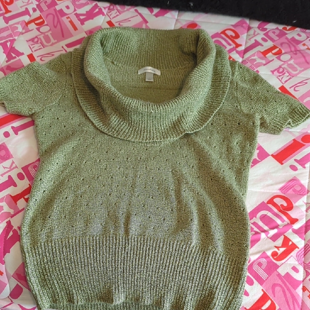 Cozy Green Knit Sweater